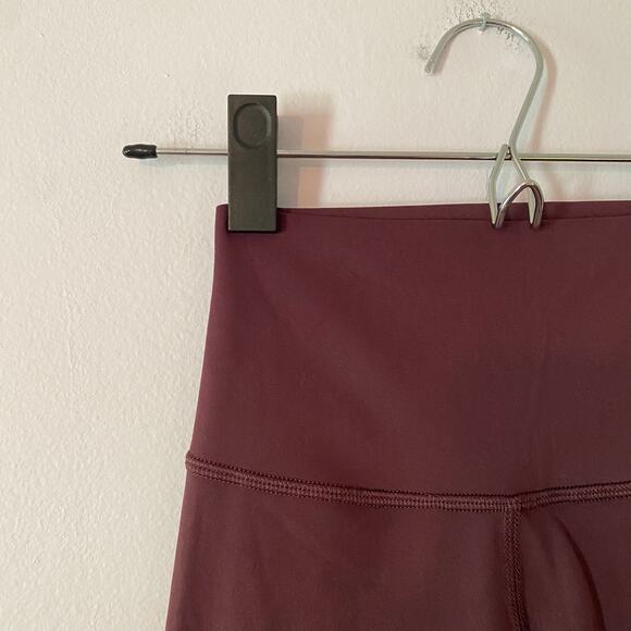 Lululemon Plum Purple Wunder Under High Rise Tights Cropped Ankle Women's size 4 - Picture 3 of 10